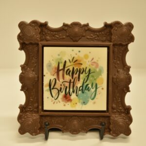 Bedrukte kader met Happy Birthday