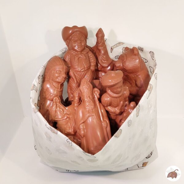 Zak met holgoed figuurtjes