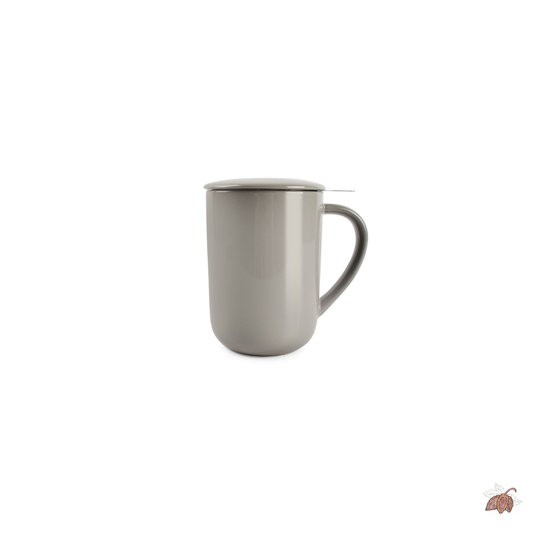 Theebeker Juno met filter Grijs