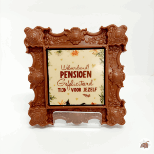 Kader met tekst "Welverdiend pensioen"