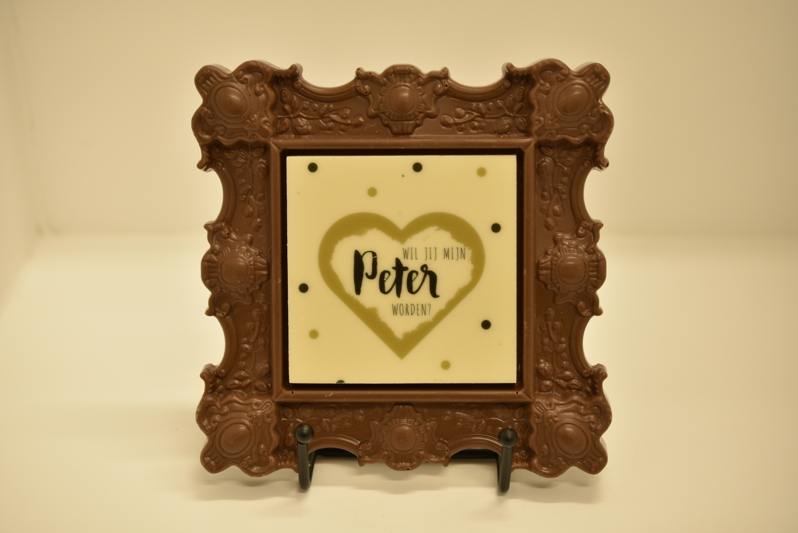 Kader met tekst "Wil je mijn Peter worden"